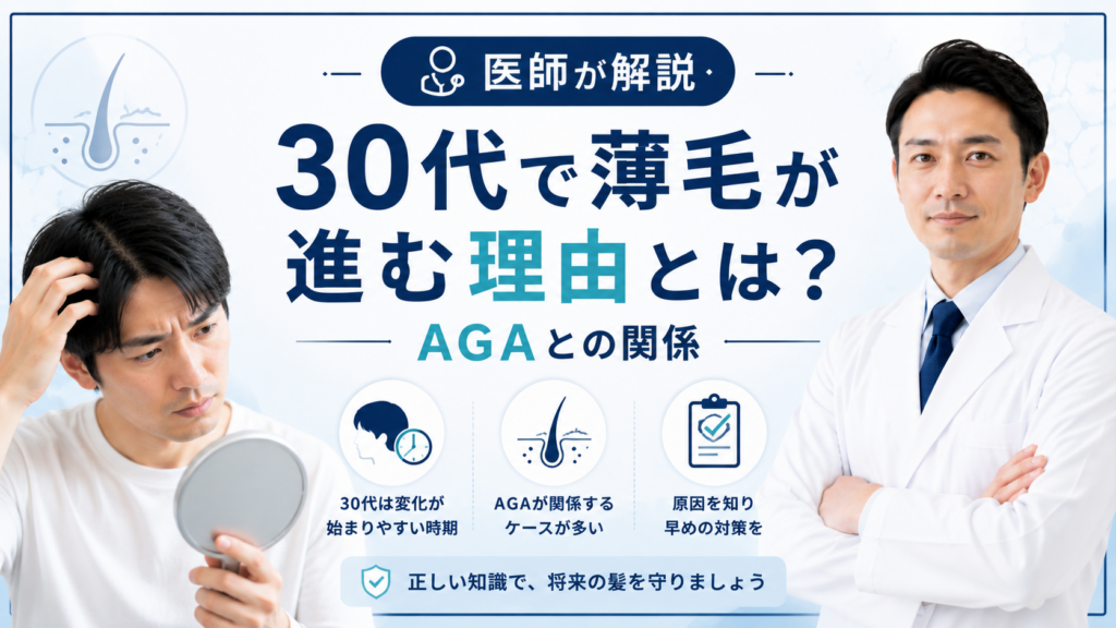 30代でAGAが進行する原因
