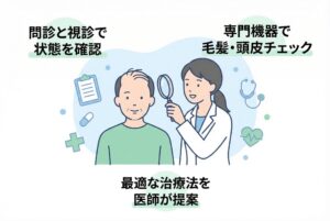 AGAの診断方法とクリニックでの検査