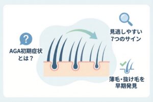 AGAの初期症状と見逃しやすい7つのサイン