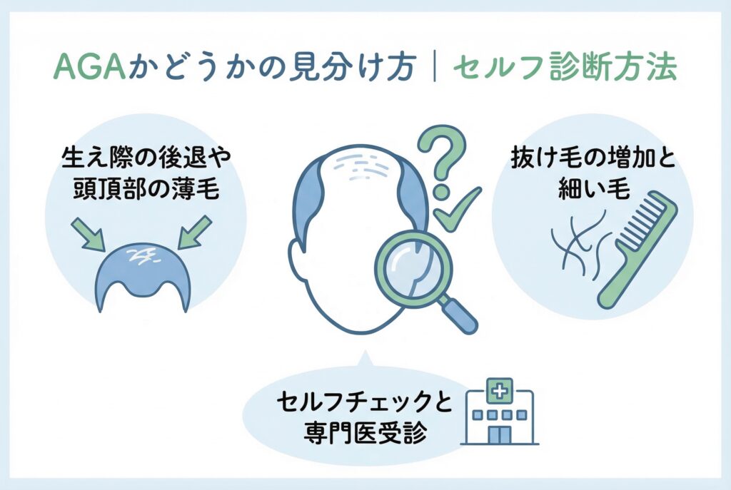 AGAの見分け方とセルフ判断のポイント