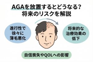 AGAを放置するとどうなる？進行と将来のリスク