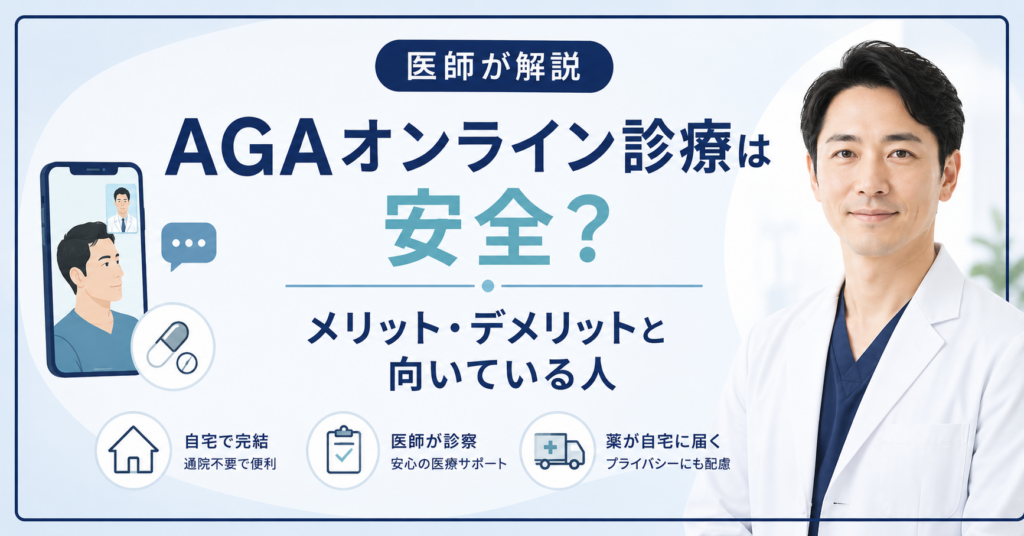 AGAオンライン診療のメリットと注意点