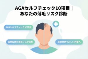 AGAセルフチェック10項目｜薄毛リスク診断