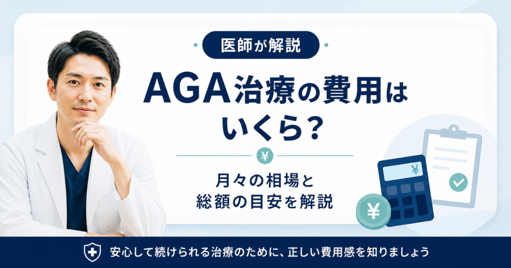 AGA治療費用の相場と目安