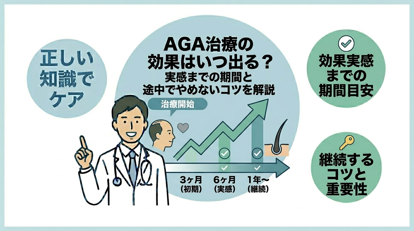 AGA治療の効果が出るまでの期間
