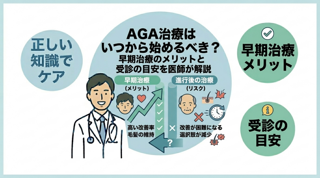 AGA治療を始めるタイミングの目安