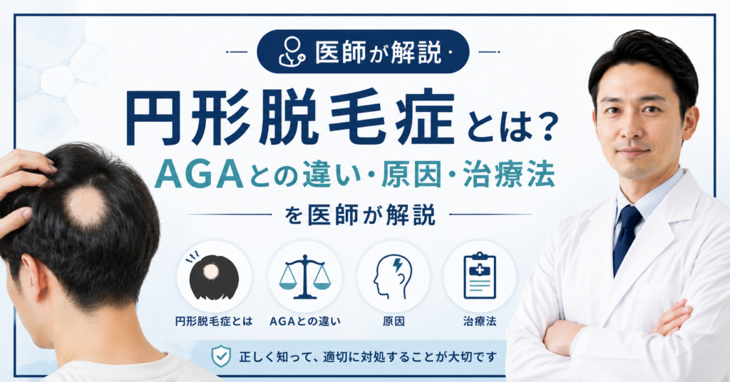 円形脱毛症のイメージ