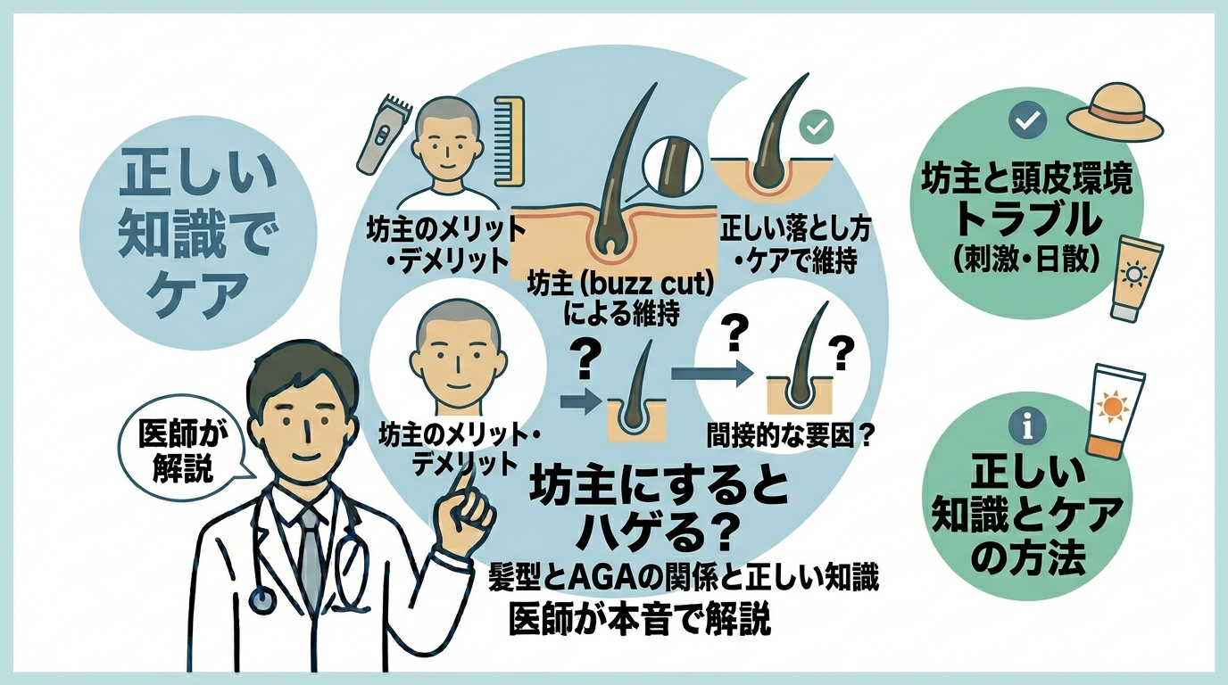 坊主と薄毛やAGAの関係