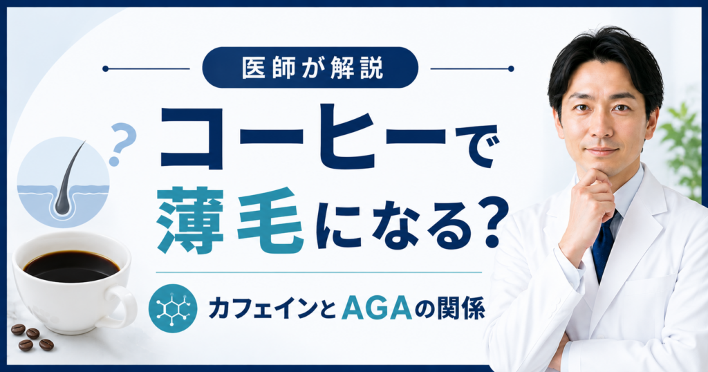 コーヒーと薄毛・AGAの関係を解説
