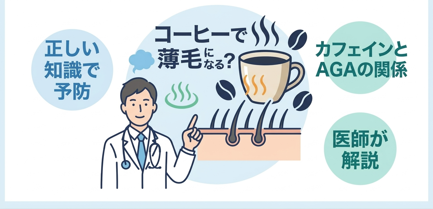 コーヒーと薄毛・AGAの関係を解説