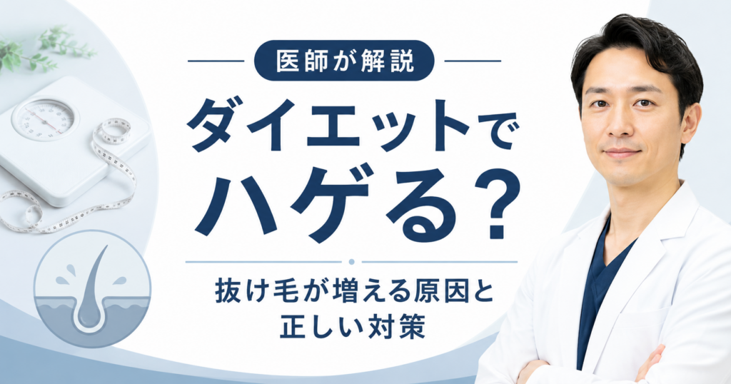 ダイエットによる抜け毛と薄毛の関係