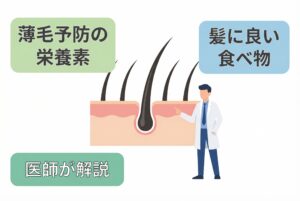 髪に良い食べ物と栄養素