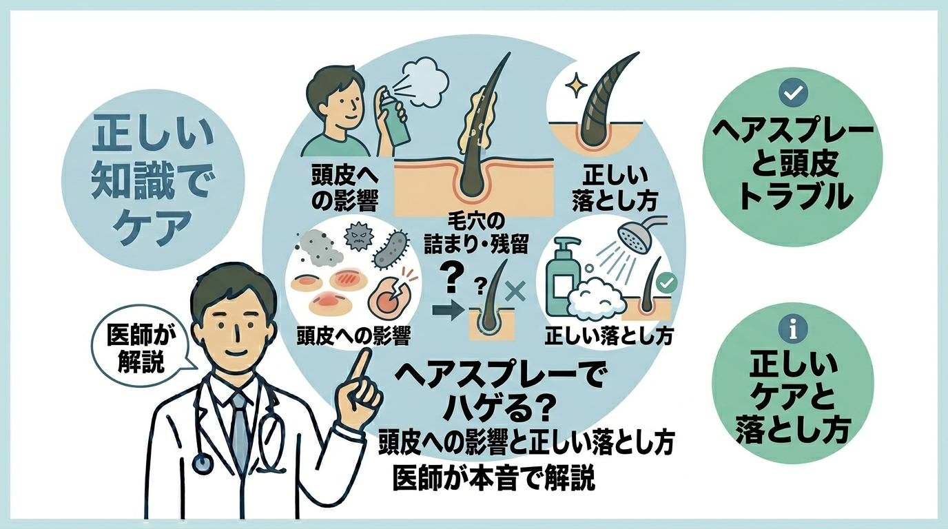 ヘアスプレーと薄毛の関係