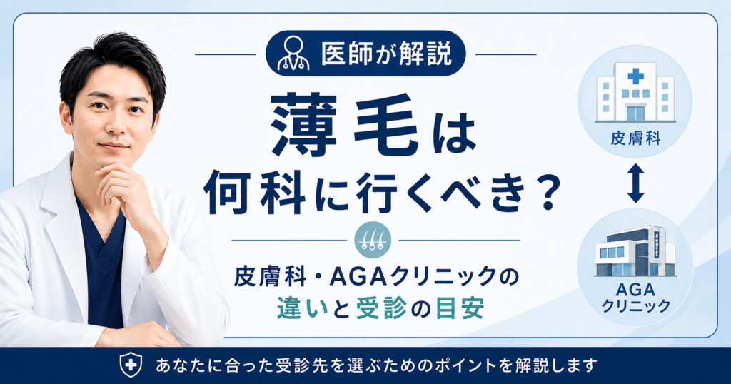 薄毛は何科に行くべきかの目安