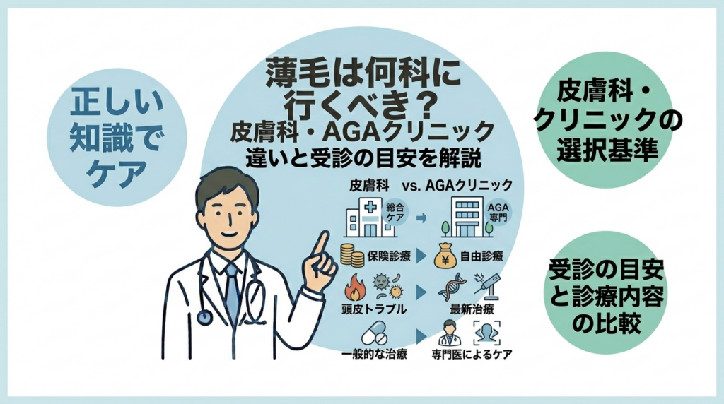 薄毛は何科に行くべきかの目安