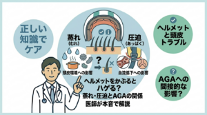 ヘルメットと薄毛の関係