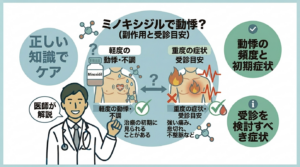 ミノキシジルによる動悸と副作用の受診目安