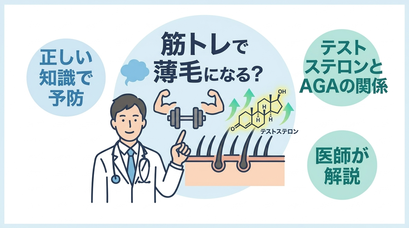 筋トレと薄毛・AGAの関係を解説