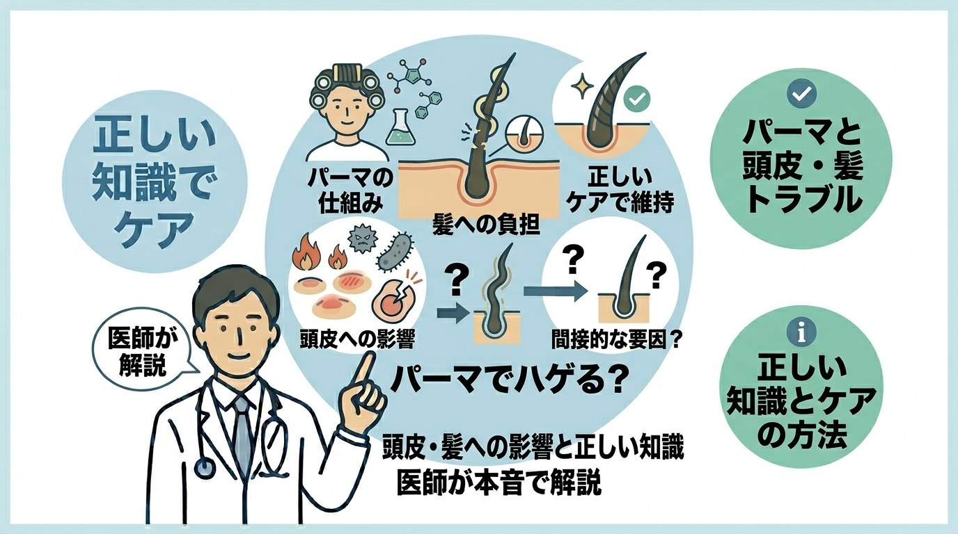 パーマと薄毛の関係