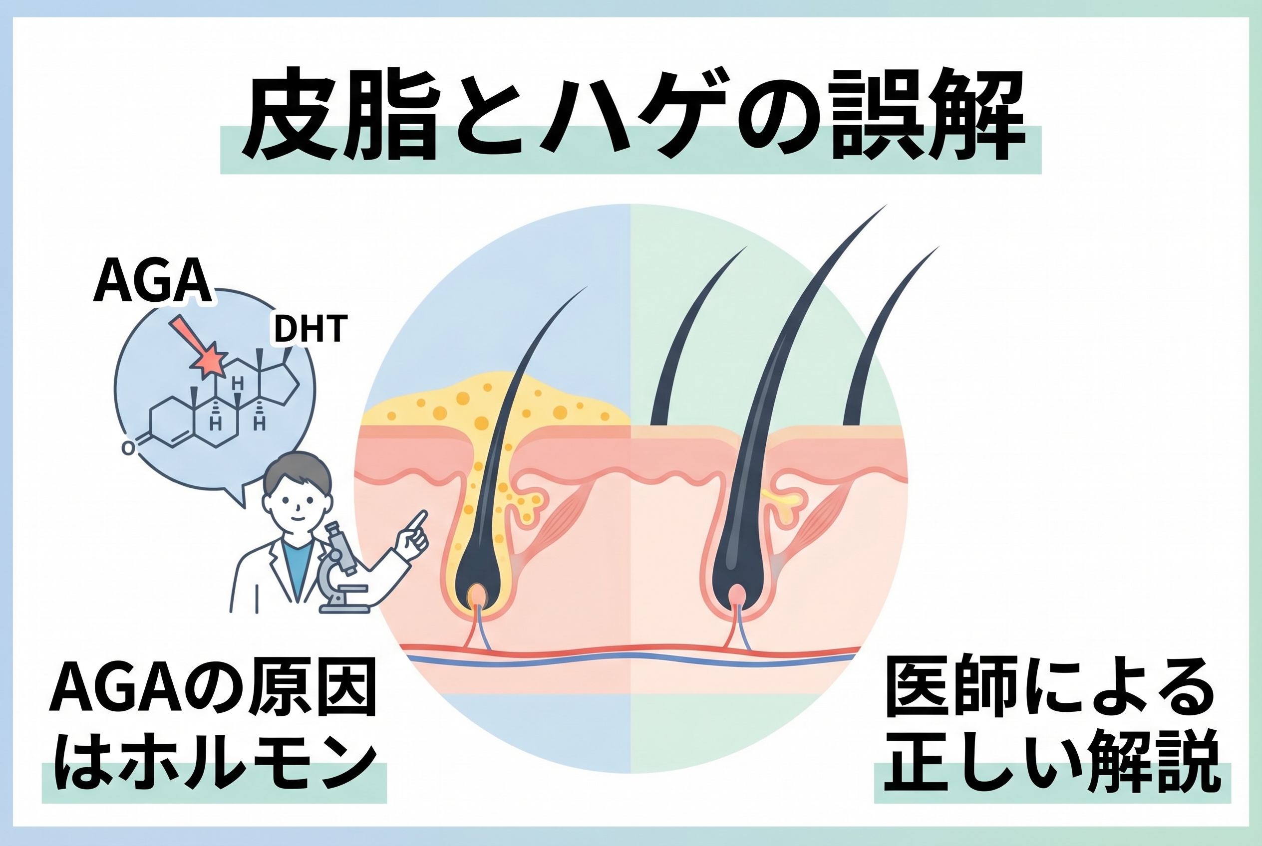 頭皮の皮脂と薄毛の関係